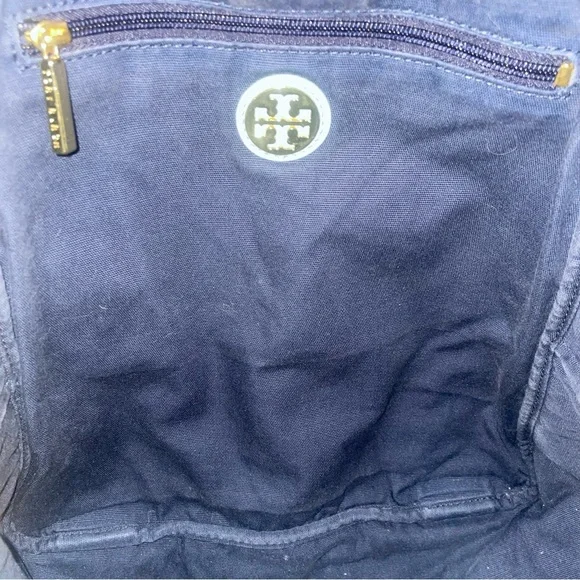 $25 LS EUC Tory Burch Nylon and Leather Back Pack - Picture 3 of 14